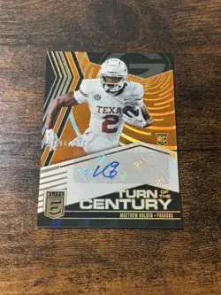 Matthew Golden Auto 2025 Panini Donruss Elite Turn of the Century Orange /199 RC - Image 1