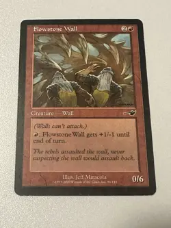 Flowstone Wall Nemesis #86 MTG Magic the Gathering - Image 1