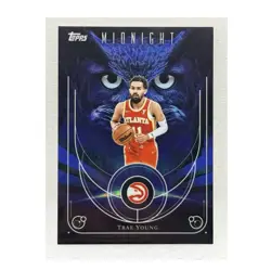 Topps Midnight 2025-26 Night Owls Trae Young Insert #NO-9 Atlanta Hawks - Image 1