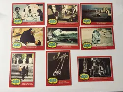 1977 O-Pee-Chee Star Wars Series 2 9 card lot - Image 1