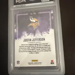 Psa 9 2025 Panini Phoenix - Color Blast Justin Jefferson - Image 2