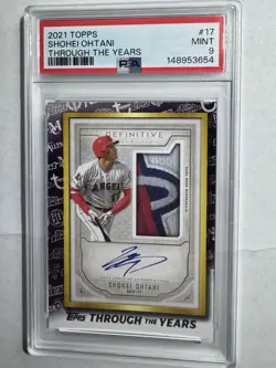 2021 Topps - Through the Years Fascimilie Shohei Ohtani #TTY-17 PSA 9 LA Angels - Image 1