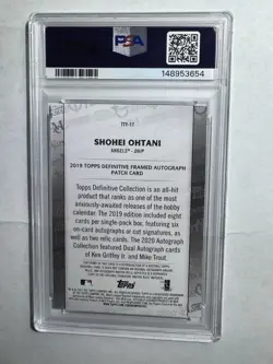 2021 Topps - Through the Years Fascimilie Shohei Ohtani #TTY-17 PSA 9 LA Angels - Image 2