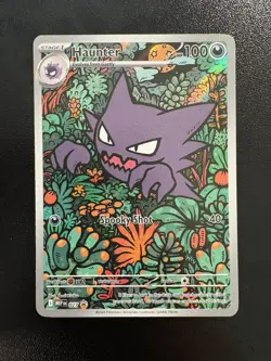 2025 Pokemon Mega Evolution Black Star Promos #027 Haunter FULL ART - Image 1
