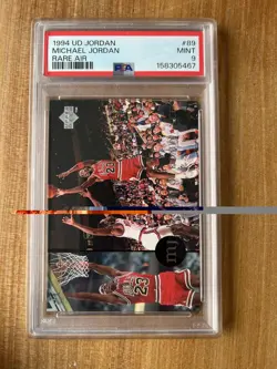 1994 Upper Deck Rare Air Michael Jordan #89 PSA 9 MINT Menendez Brothers LOW POP - Image 3