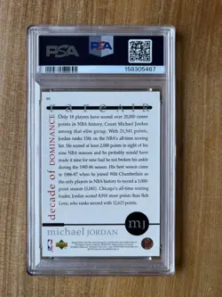 1994 Upper Deck Rare Air Michael Jordan #89 PSA 9 MINT Menendez Brothers LOW POP - Image 5