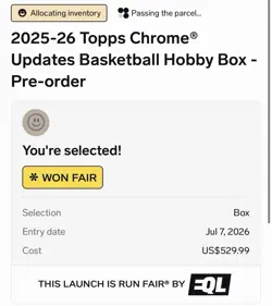 2025-2026 Topps Chrome Update Basketball Hobby Box Sealed Pre Order CONFIRMED - Image 1