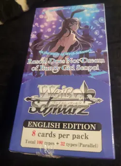 WeiB (Weiss) Schwarz Boxes Bunny Girl Senpai English Reprint lot - Image 4