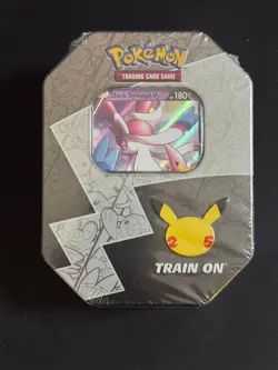 Pokemon TCG 25th Anniversary Celebrations Tin Dark Sylveon V NEW Factory Sealed - Image 1