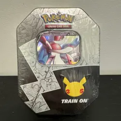 Pokemon TCG Celebrations 25th Anniversary Tin Factory Sealed Dark Sylveon V - Image 1