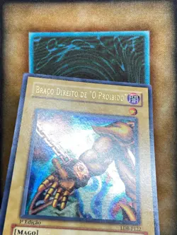 Yugioh Right Arm of the Forbidden One LDB-P122 Ultra Rare 1st Ed PORTUGUESE NM - Image 2