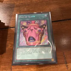 Yu-Gi-Oh! Pot of Sloth Spell 1st Ed Secret Rare Foil EN - CORI-EN061 - Image 1