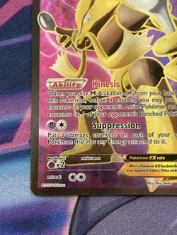 Pokemon Alakazam EX TCG Fates Collide Holo Full Art Ultra Rare Card 117/124 NM - Image 5