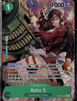 Baby 5 (034) (Alternate Art) OP05-034 Awakening of the New Era One Piece Foil NM - Image 1
