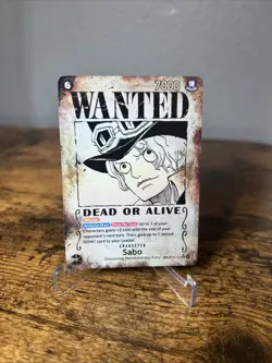 2025 ONE PIECE OP13-CARRYING ON HIS WILL WANTED ALTERNATE ART #120 SABO - Image 1