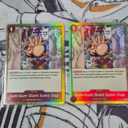 Bandai One Piece Card Game Gum-Gum Giant Sumo Slap ST10-015 Parallel Foil x2 EN - Image 1