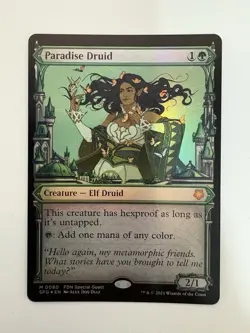 Paradise Druid Foil Showcase Special Guest MTG Magic Gathering Card NM Mint SPG - Image 1
