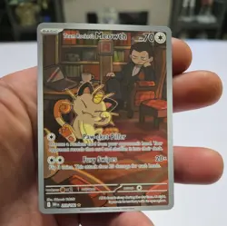 Destined Rivals team rocket's meowth 203/182 pokemon card - Image 1