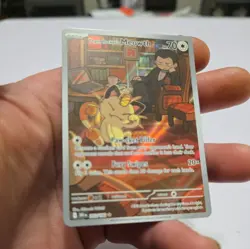 Destined Rivals team rocket's meowth 203/182 pokemon card - Image 2