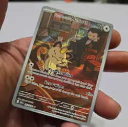 Destined Rivals team rocket's meowth 203/182 pokemon card - Image 3