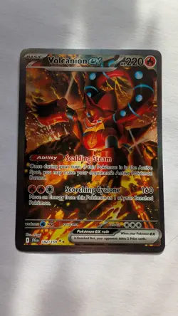 Pokemon TCG S&V Journey Together Volcanion EX Card 182/159 Sir/Nm Condition - Image 1