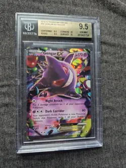 Pokemon Gengar EX Holo Ultra Rare Card 34/119 Phantom Forces Beckett 9.5 - Image 1