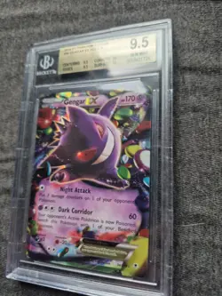 Pokemon Gengar EX Holo Ultra Rare Card 34/119 Phantom Forces Beckett 9.5 - Image 2