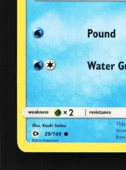 Popplio 39/149 LP Sun & Moon English Pokemon Card TCG - Image 2