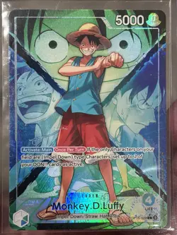 Bandai One Piece Card Game Monkey D. Luffy Leader OP16-022 Alt Art Holo 5000 - Image 1