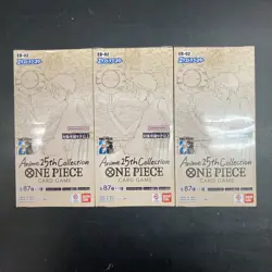 One Piece Card Game Anime 25th Collection EB-02 3box japanes f/s New Sealed - Image 1
