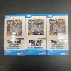 Bandai Dragon Ball Super Card Game Fusion World Manga Booster 02 SB02 3BOX japan - Image 1