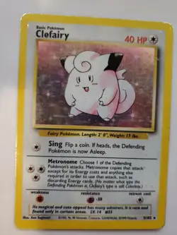 Clefairy Base Set Holo Pokemon Card WOTC - Image 1