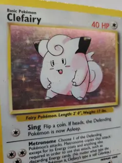 Clefairy Base Set Holo Pokemon Card WOTC - Image 2