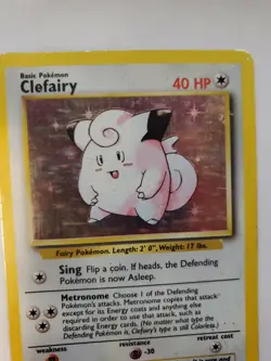 Clefairy Base Set Holo Pokemon Card WOTC - Image 3