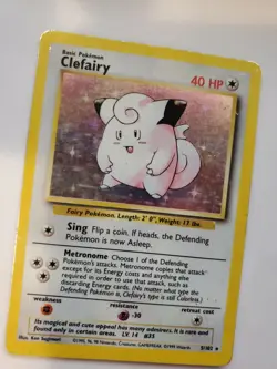 Clefairy Base Set Holo Pokemon Card WOTC - Image 4