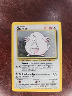 Chansey Base Set Holo Pokemon Card WOTC - Image 4