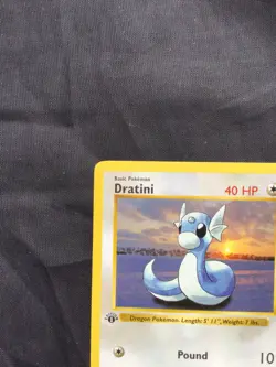 Pokemon Cards: Base Set 1st Edition Uncommon: Dratini 26/102 - Image 2