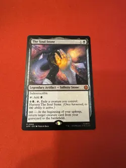The Soul Stone Marvel's Spider-Man Card In Hand - Image 1