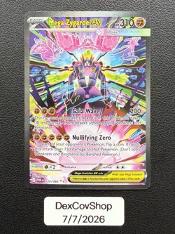 Mega Zygarde ex 120/088 Me03: Perfect Order Holo NM Pokemon TCG Card - Image 1