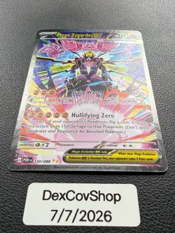 Mega Zygarde ex 120/088 Me03: Perfect Order Holo NM Pokemon TCG Card - Image 2