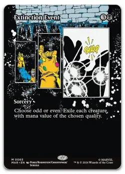 Extinction Event (Borderless) #65 NM Marvel Universe Eternal-Legal MAR Magic MTG - Image 1