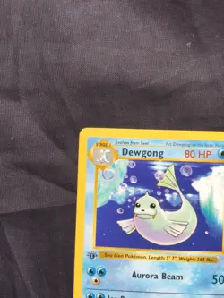Pokemon Cards: Base Set 1st Edition Uncommon: Dewgong 25/102 - Image 2