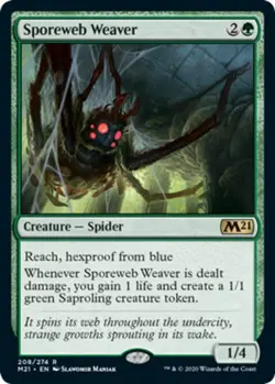 x1 Sporeweb Weaver R MTG Core Set 2021 M/NM, English - Image 1