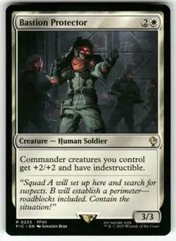 Bastion Protector 233 Rare Commander: FINAL FANTASY Magic: The Gathering NM - Image 1