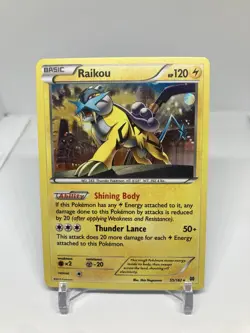 Raikou 55/162 XY Breakthrough Cosmos Holofoil Rare Holo Pokemon Card - Image 1