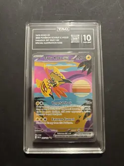 Pokemon TCG Tapu Koko EX Holo Card 247/182 Sv04: Paradox Rift - TAG 10 - Image 1