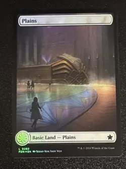MTG Foundations Plains Full Art Foil 0283 NM - Image 1