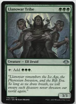 Llanowar Tribe 170 Uncommon Modern Horizons Magic: The Gathering Near Mint - Image 1