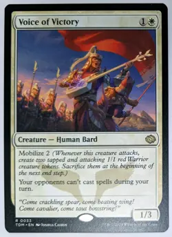 Tarkir: Dragonstorm VOICE OF VICTORY NM Magic MTG Free Shipping! - Image 1