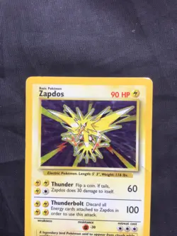 Pokemon Cards: Base Set Rare Holo: Zapdos 16/102 - Image 2